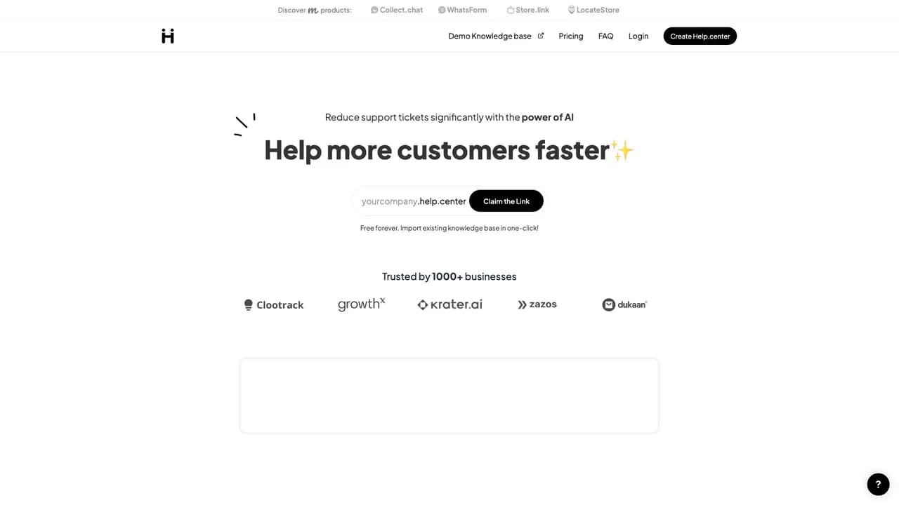 helpcenter screenshot
