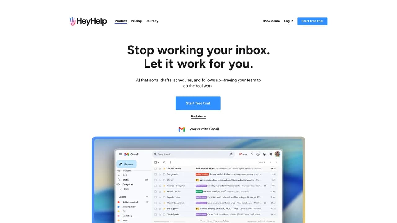 heyhelp screenshot