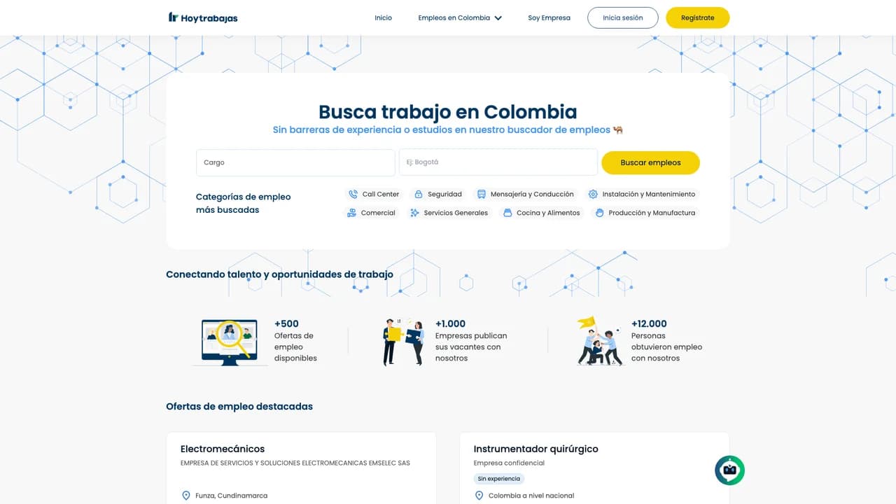 hoytrabajascom screenshot