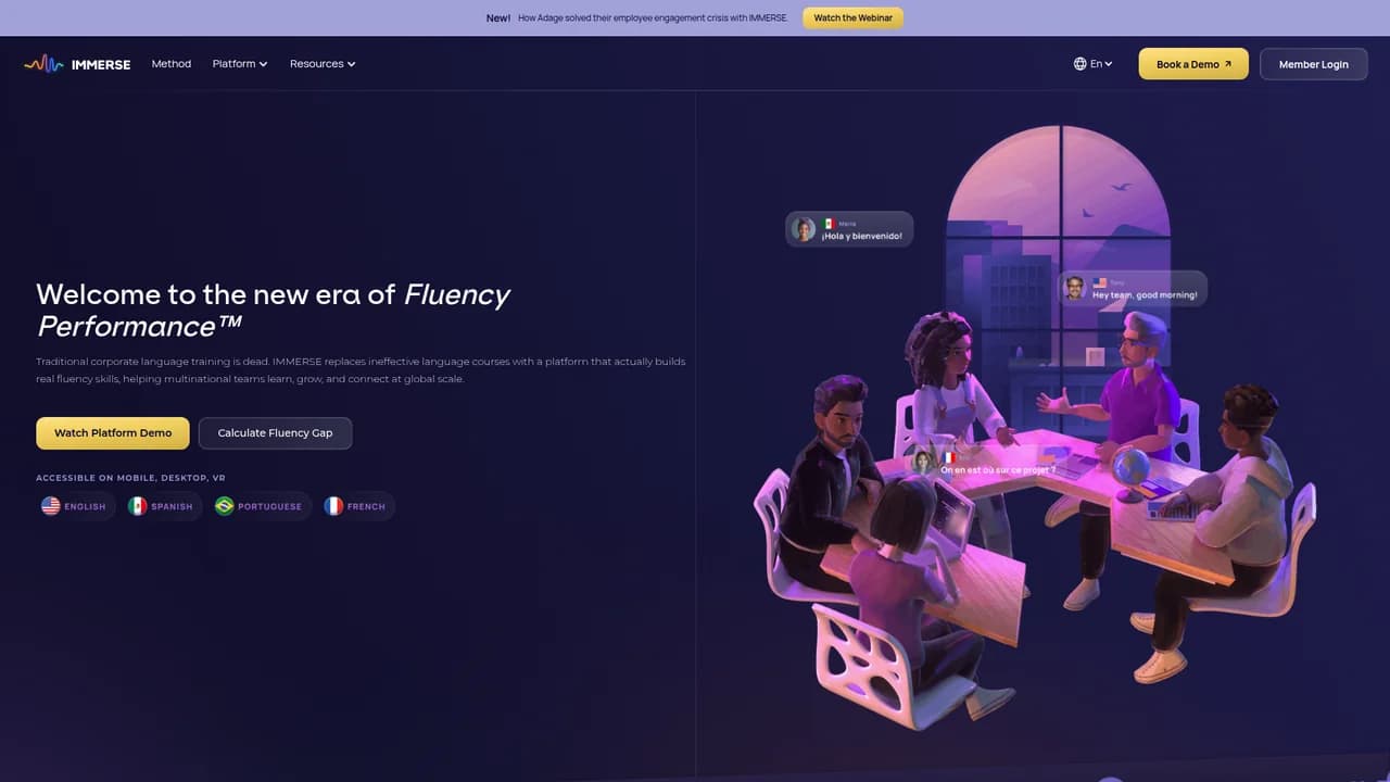 immerse screenshot