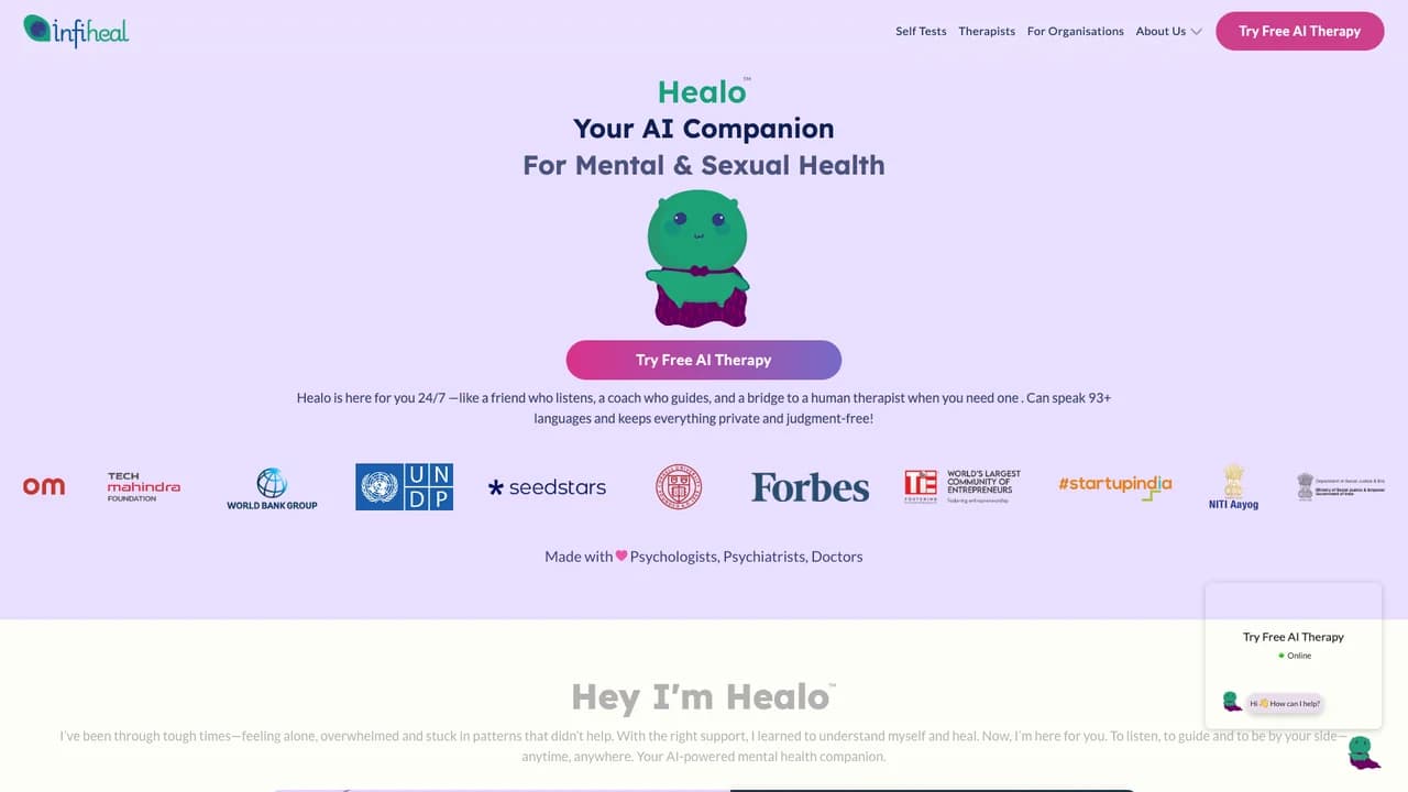 infiheal screenshot