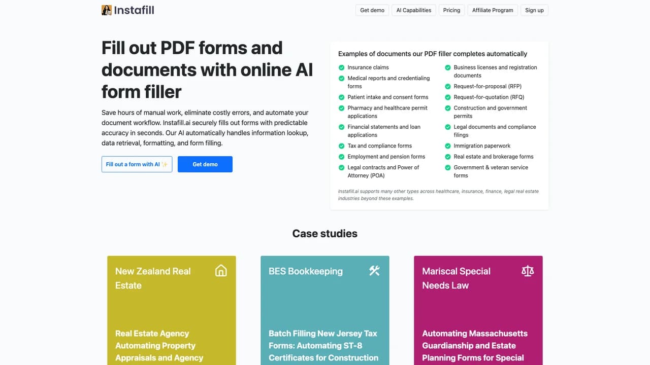 instafill-ai screenshot