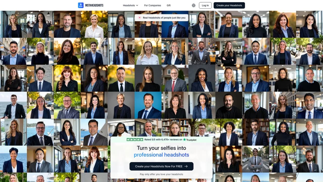 instaheadshots screenshot
