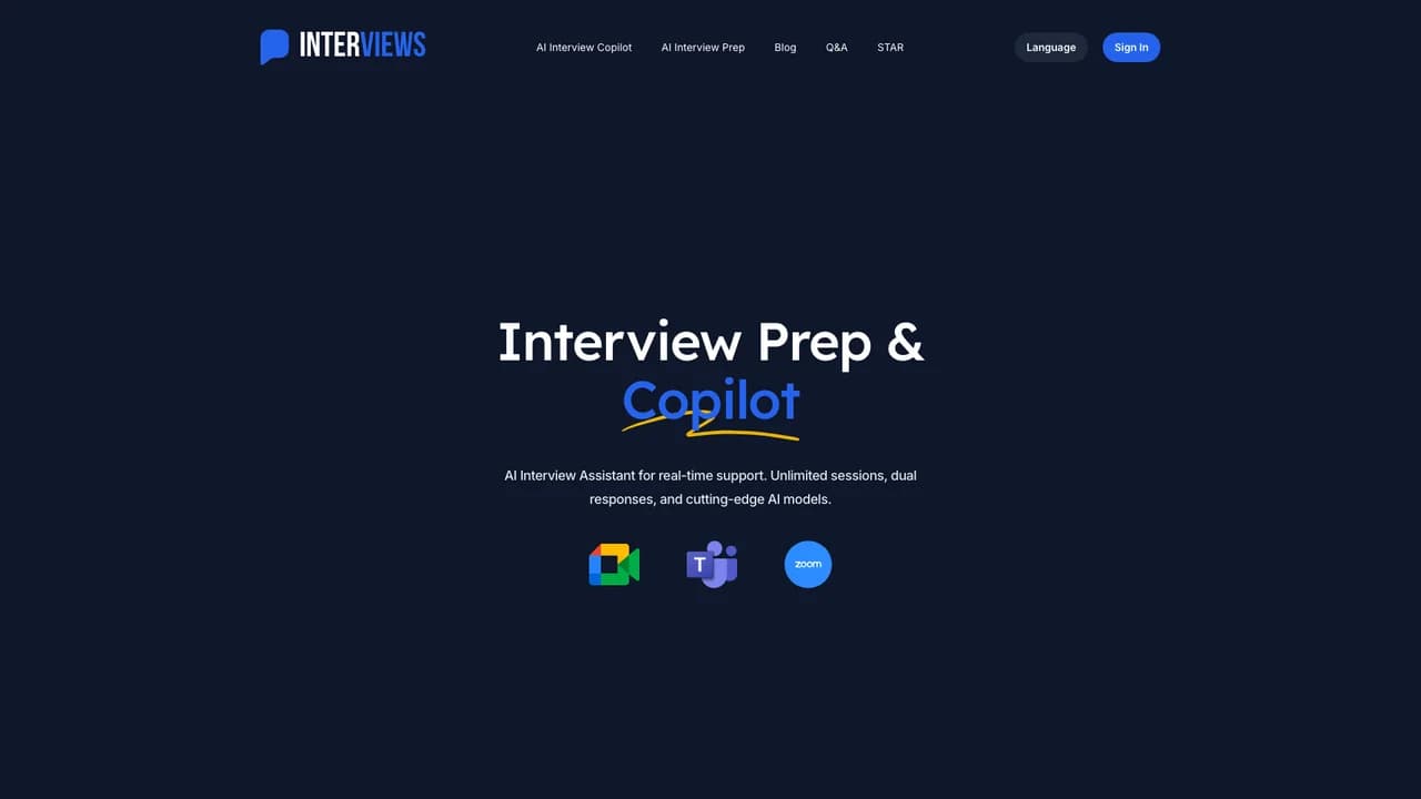 interviews-chat screenshot