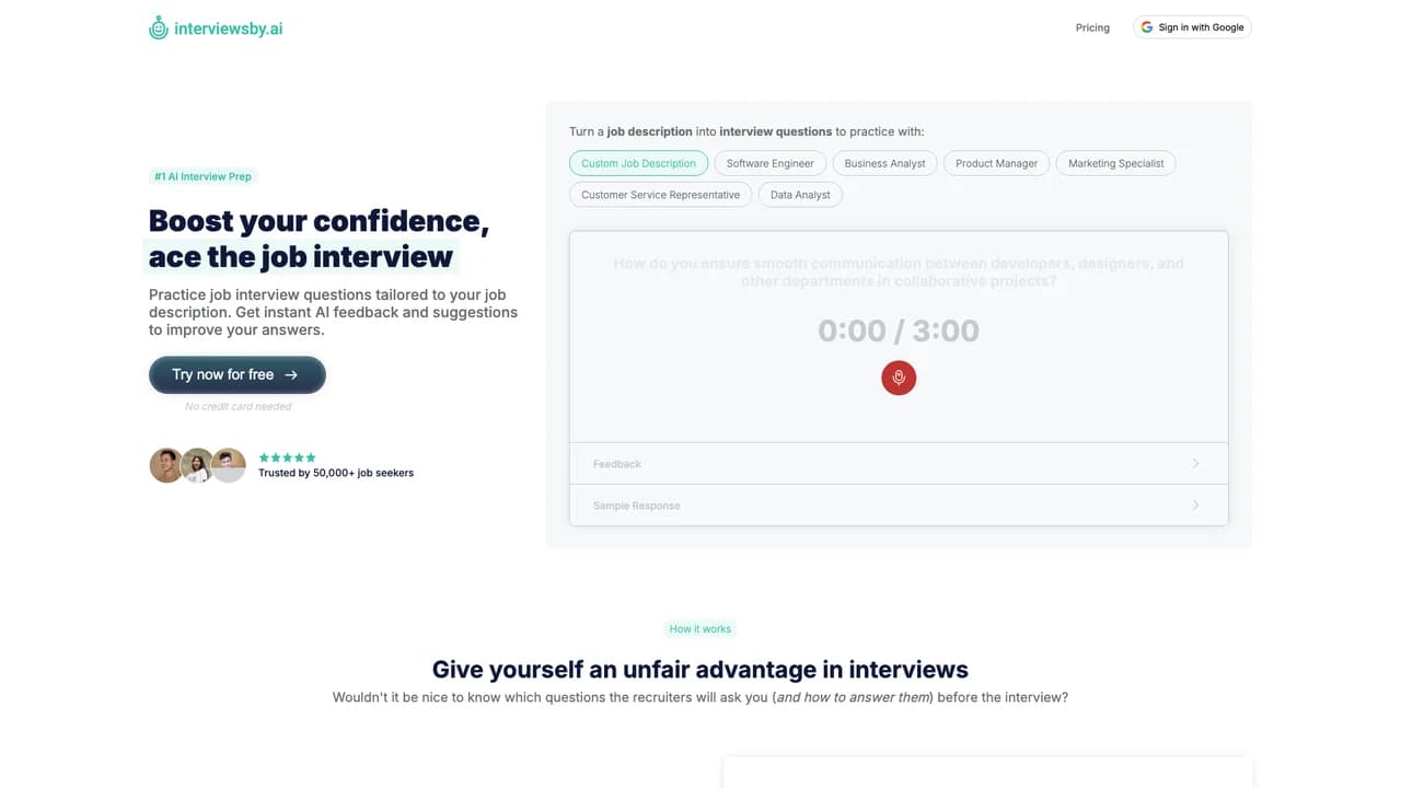 interviewsbyai screenshot