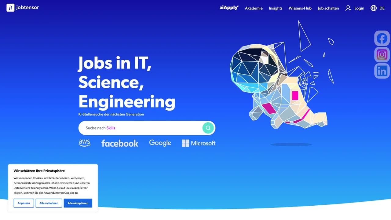jobtensor screenshot