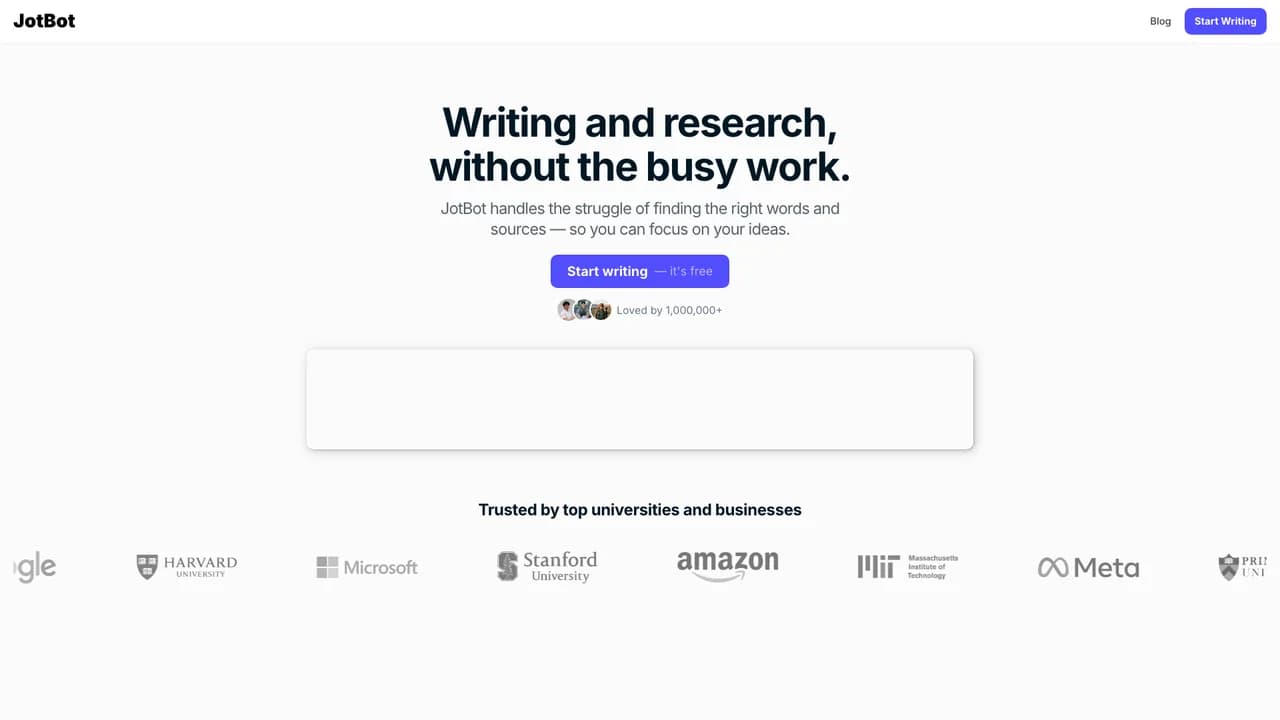 jotbot-ai screenshot