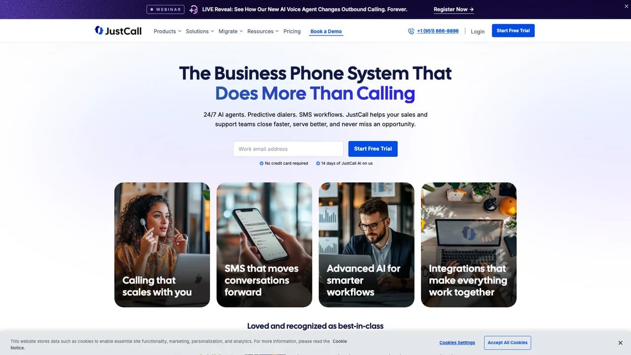 justcall screenshot