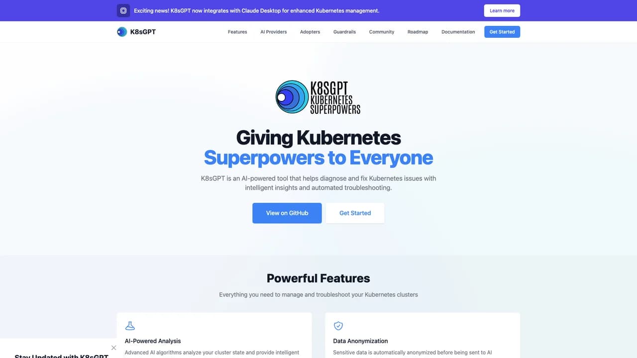 k8sgpt screenshot