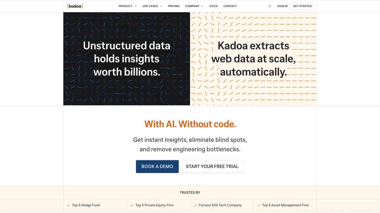kadoa screenshot