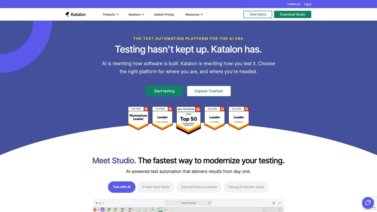 katalon screenshot