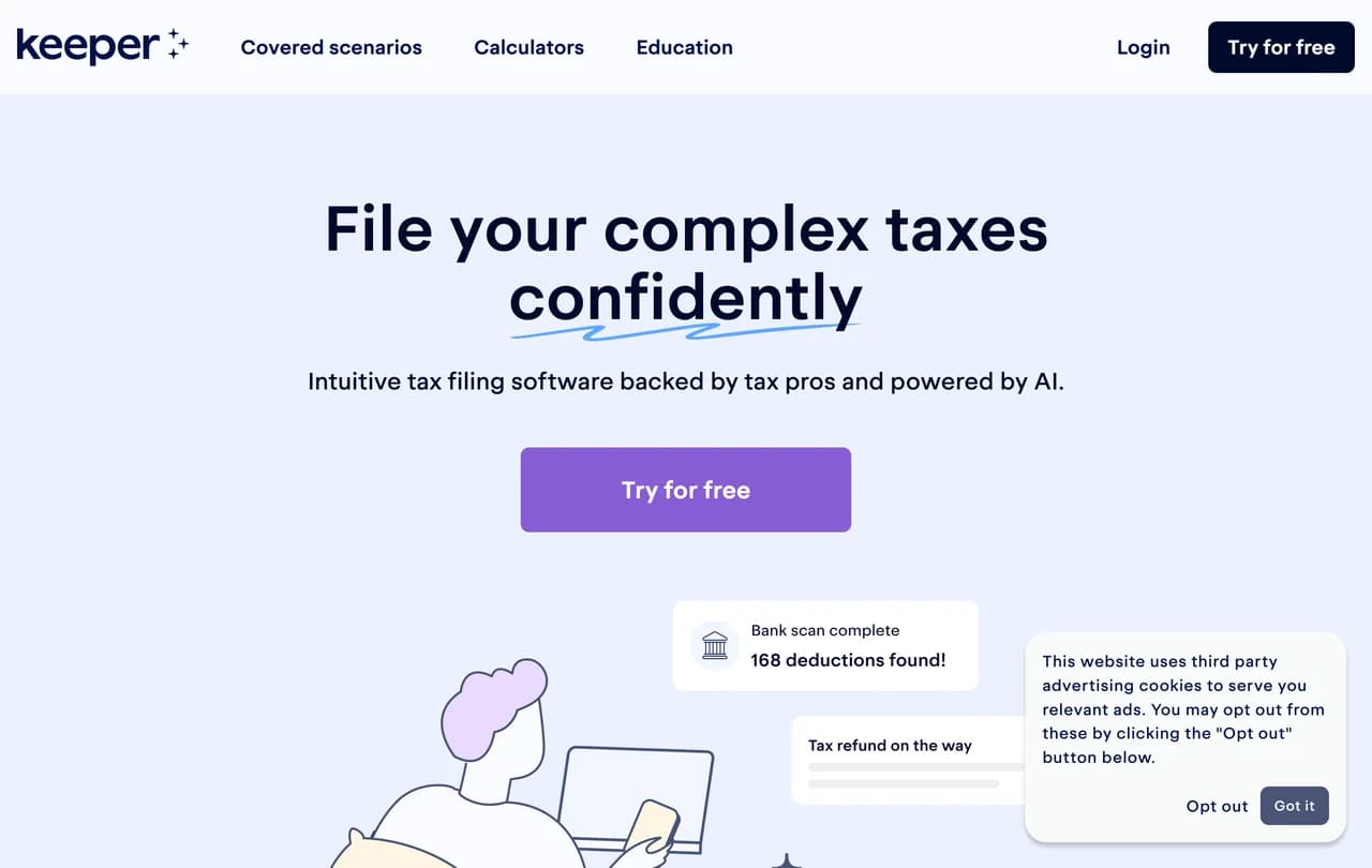 keeper-tax screenshot