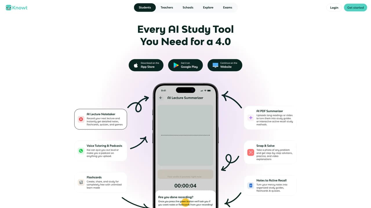 knowt screenshot