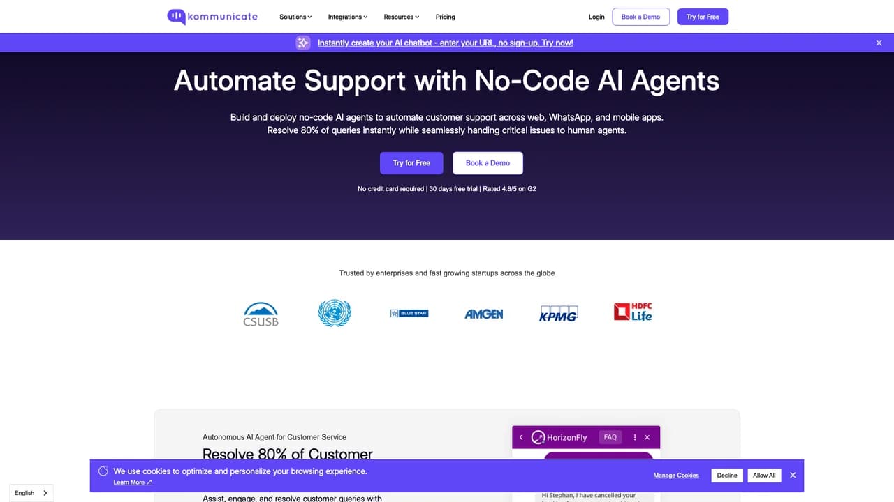 kommunicate screenshot