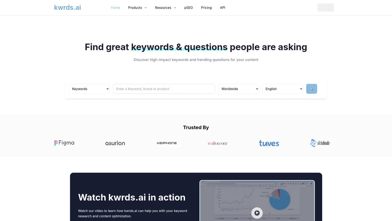 kwrdsai screenshot