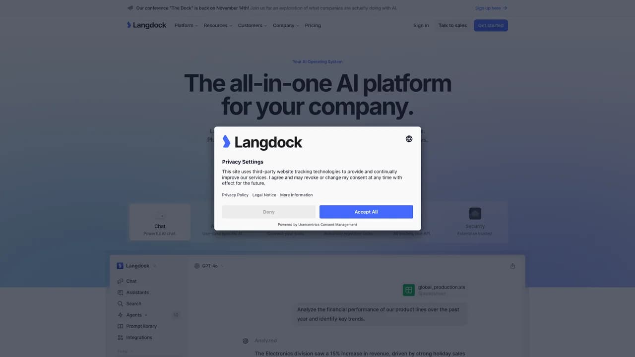 langdock screenshot