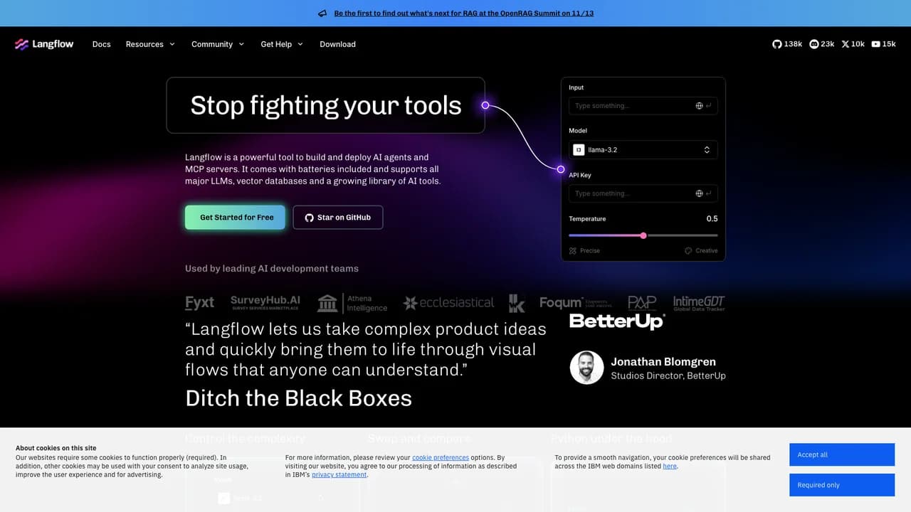 langflow screenshot