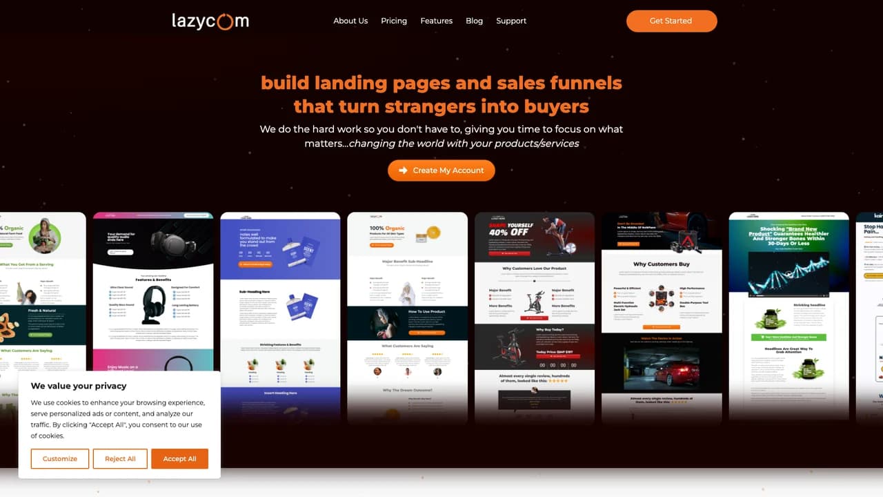 lazycom screenshot