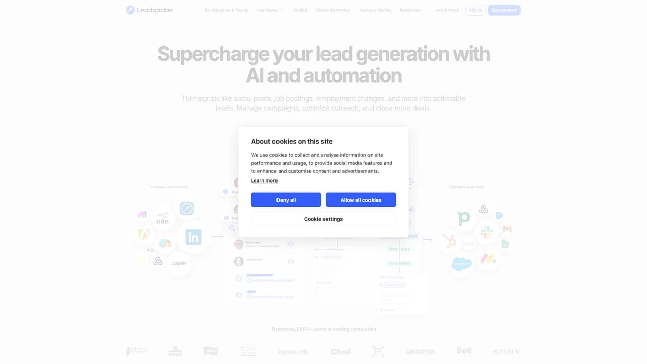 leadspicker screenshot