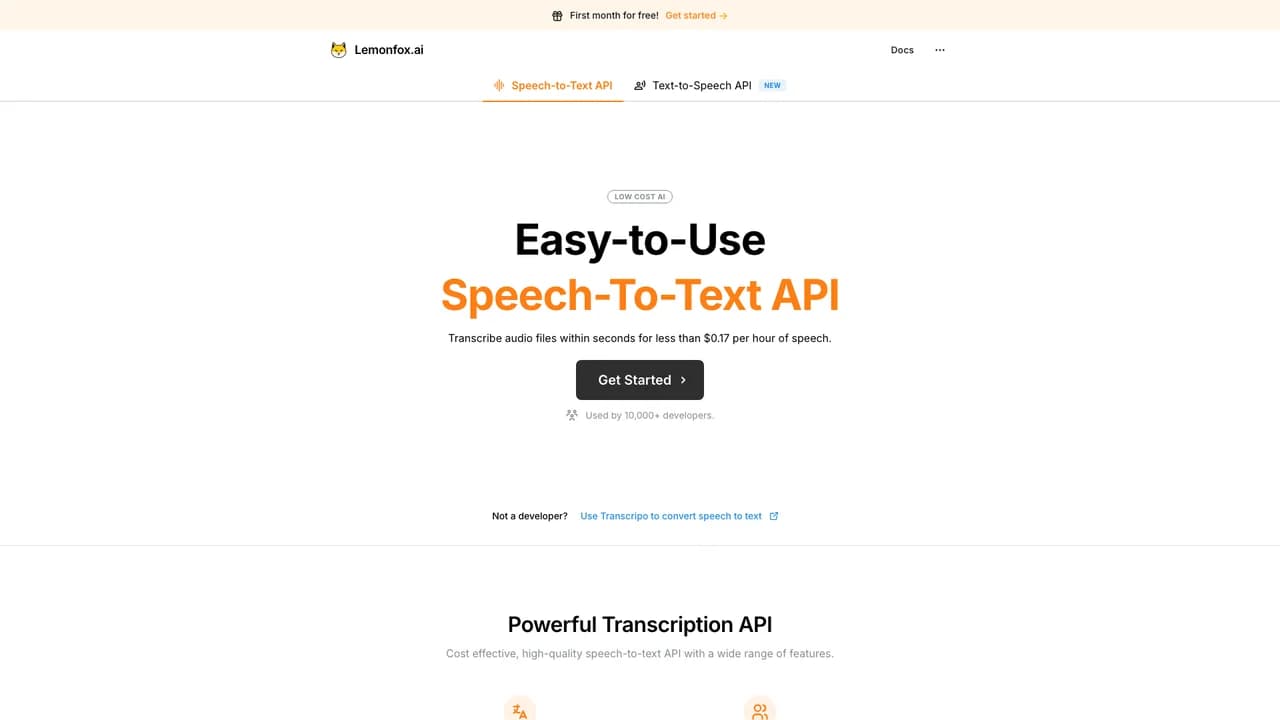 lemonfoxai screenshot