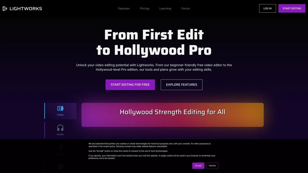 lightworks screenshot