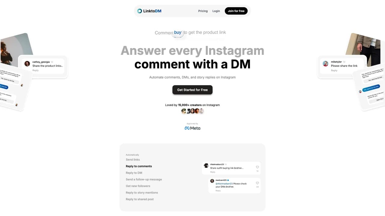 linktodm screenshot