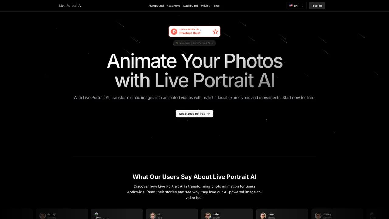 liveportrait screenshot