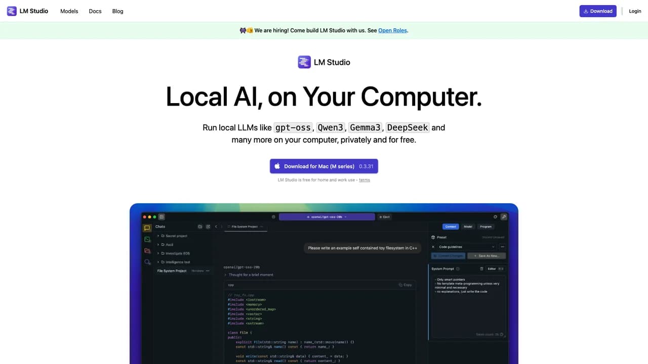 lm-studio screenshot