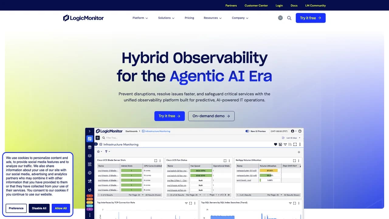 logicmonitor screenshot