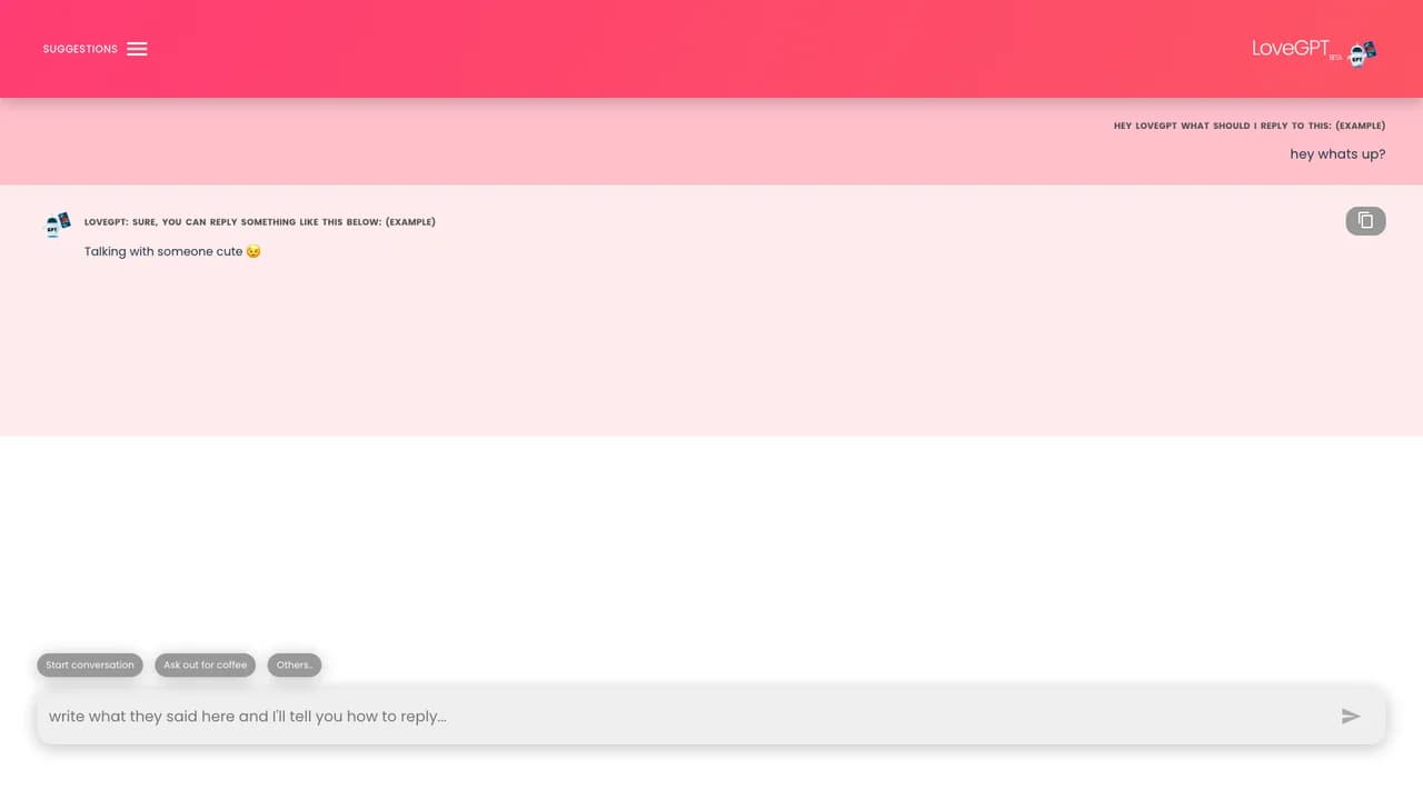 lovegpt screenshot