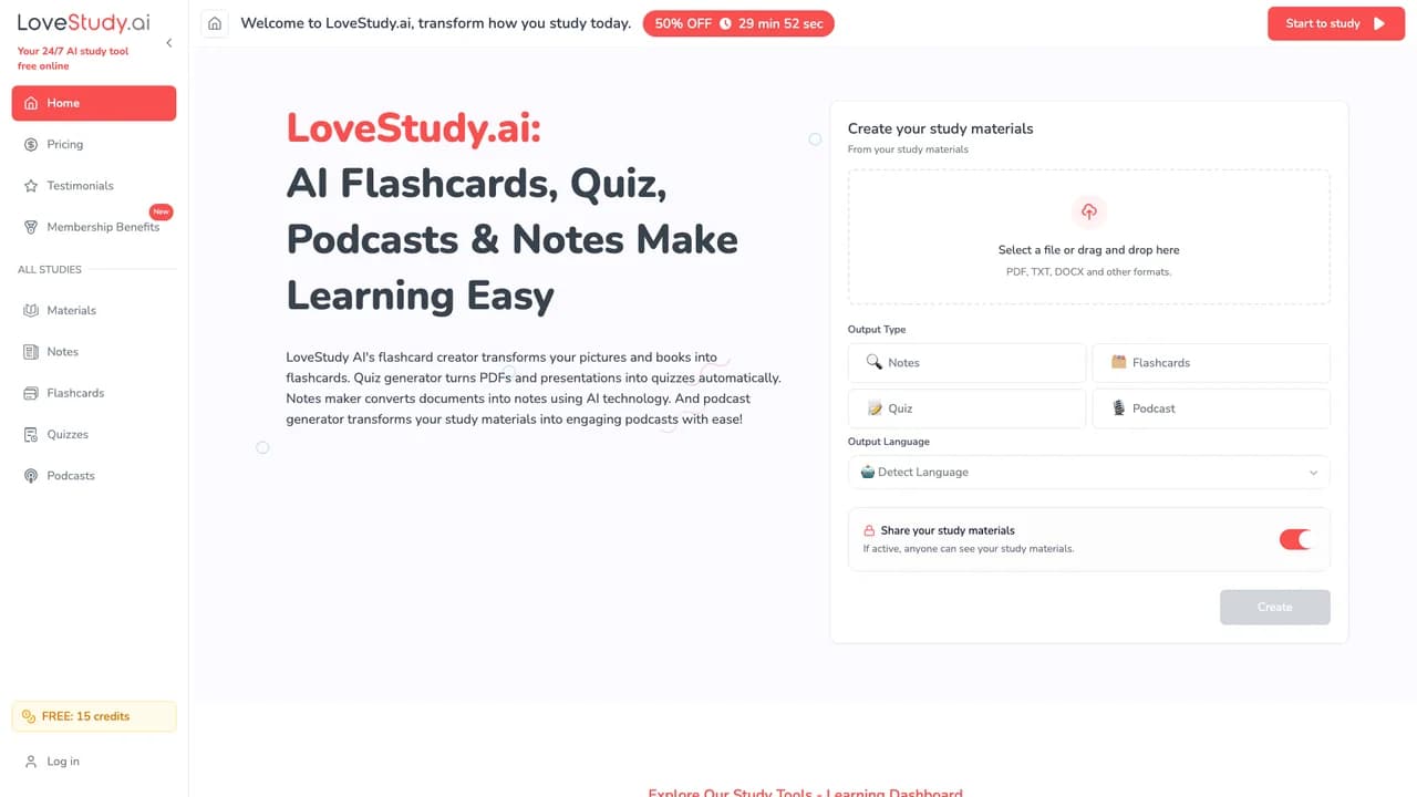 lovestudyai screenshot