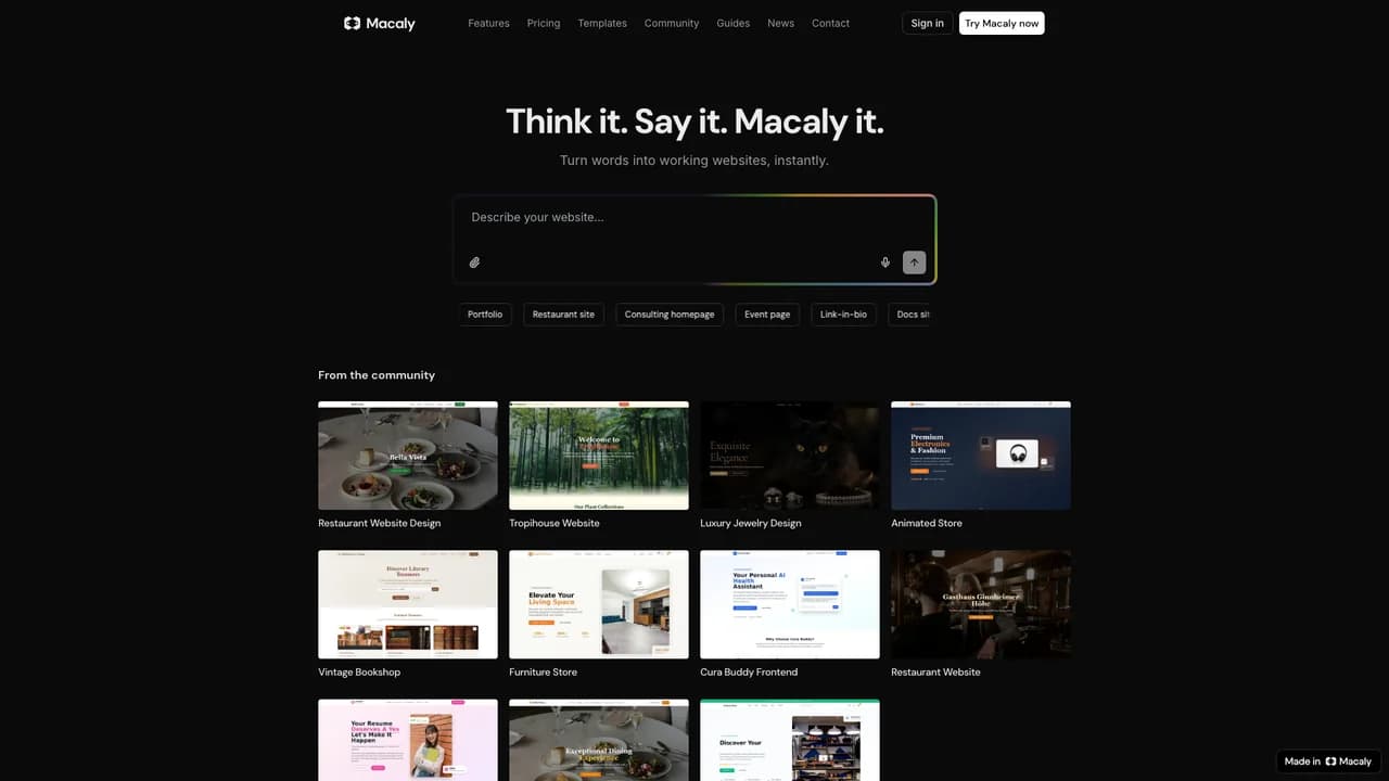 macaly screenshot