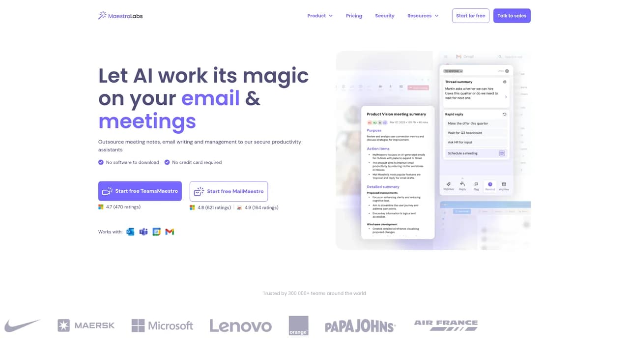 maestrolabs screenshot