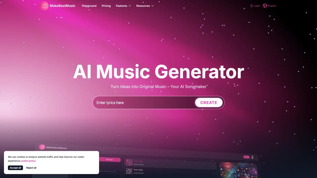 makebestmusic screenshot