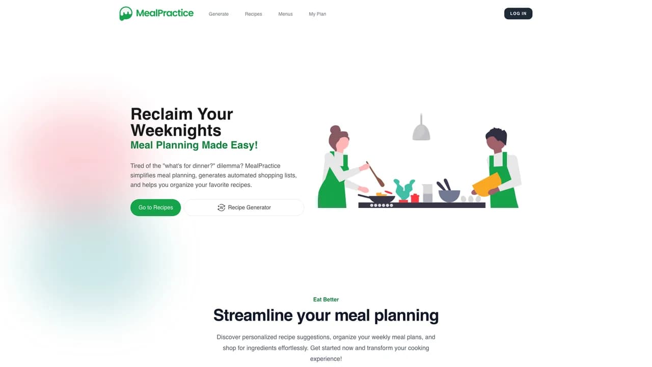 mealpractice screenshot