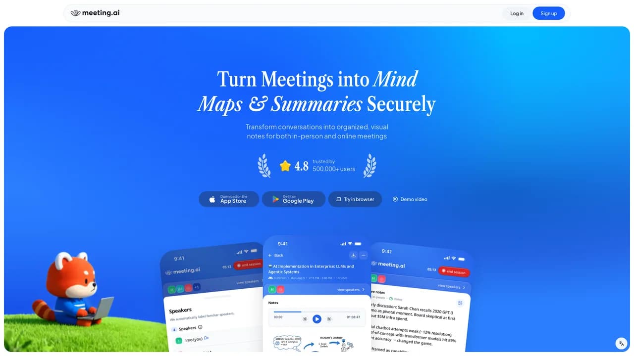 meetingai screenshot