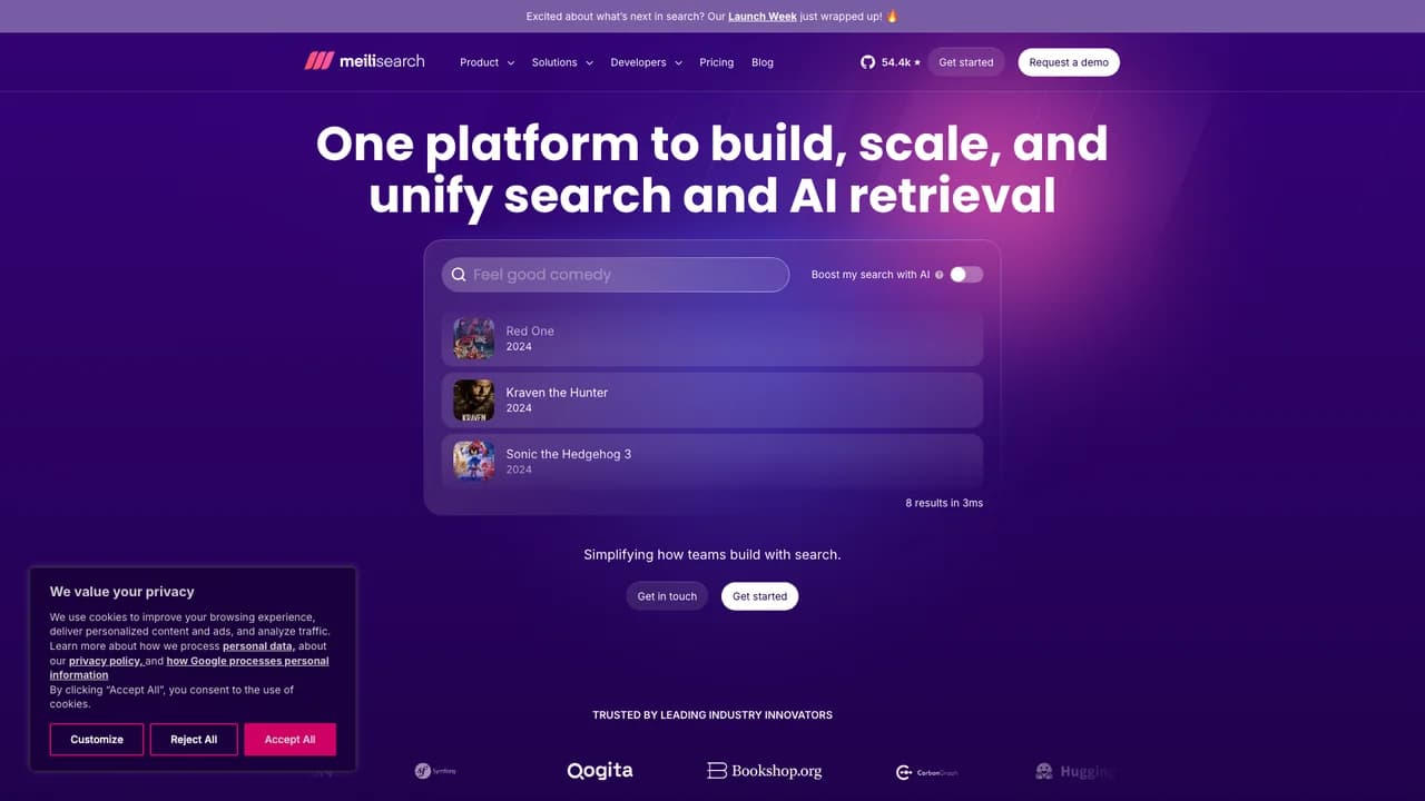 meilisearch screenshot