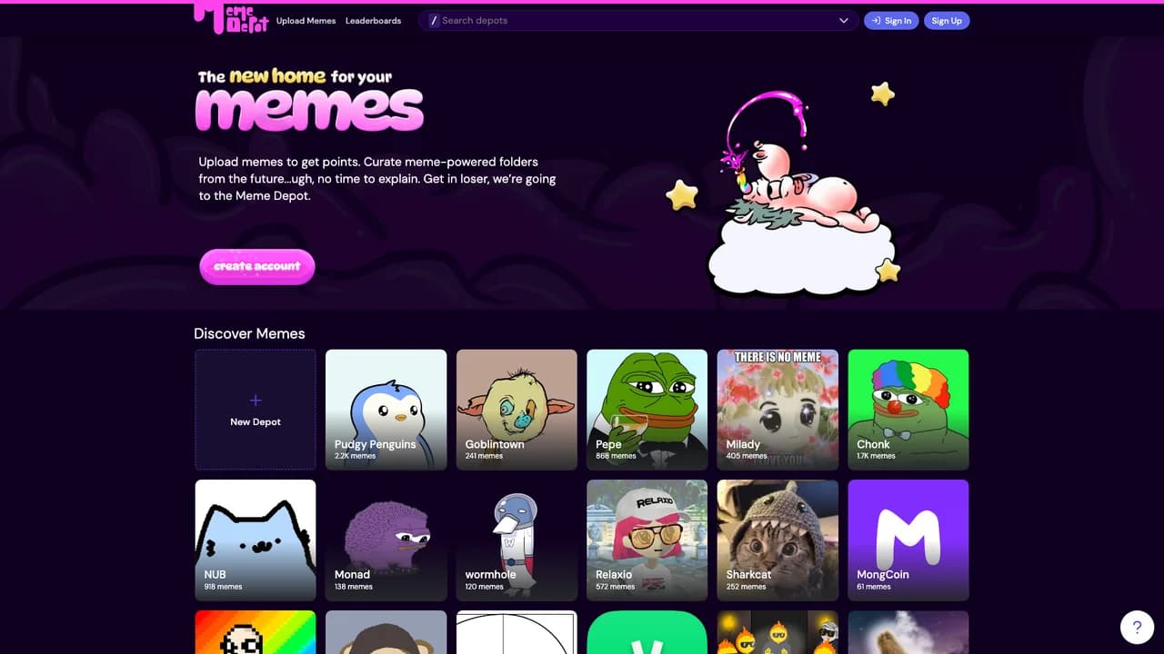 meme-depot screenshot