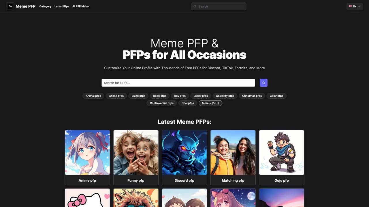 memepfp screenshot