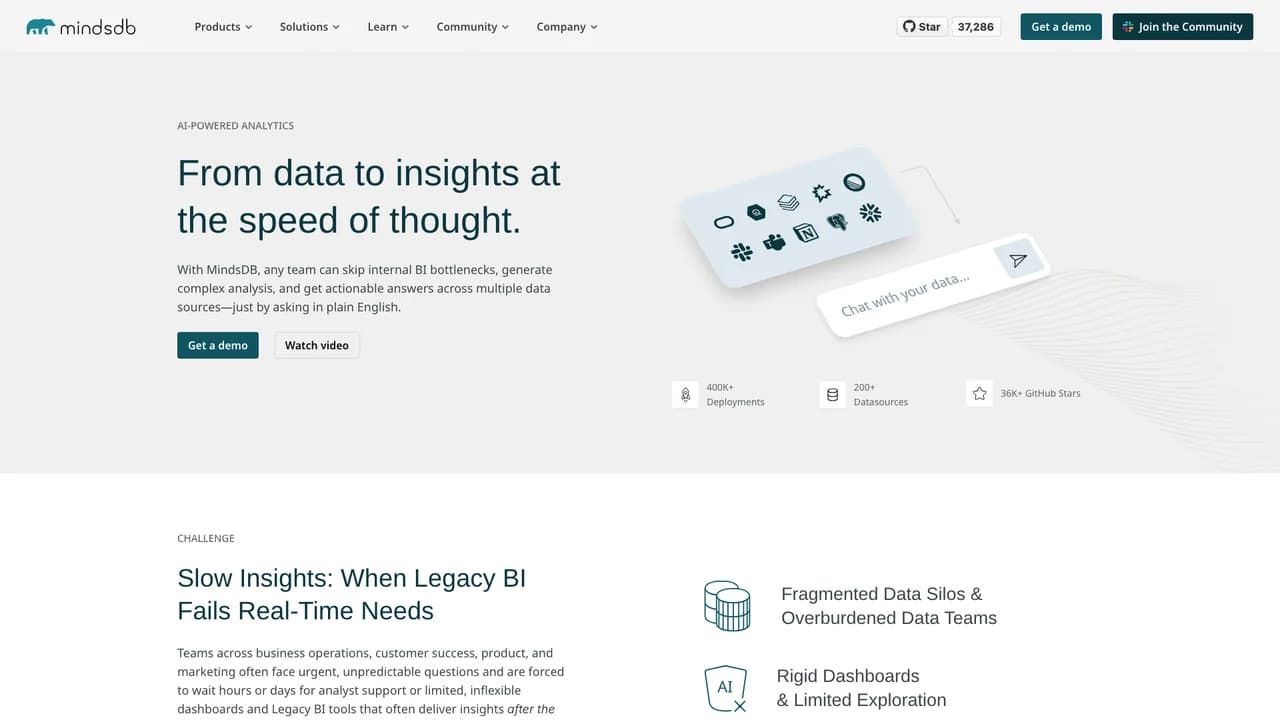 mindsdb screenshot