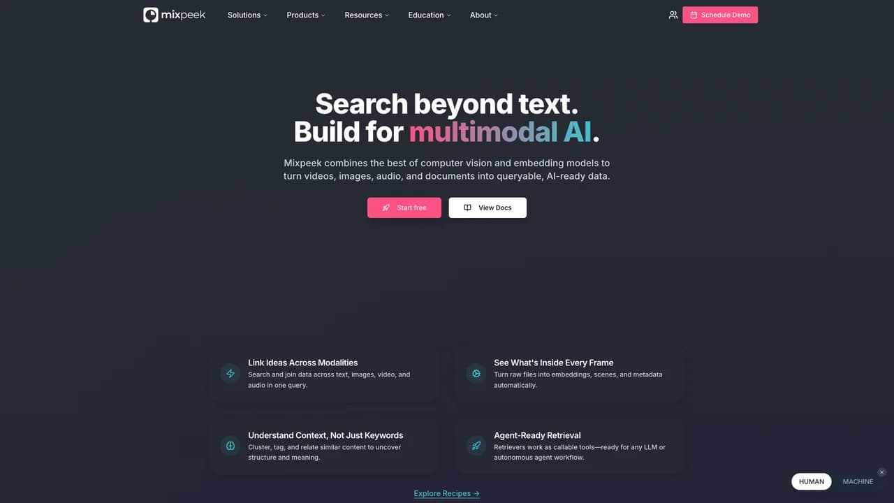 mixpeek screenshot