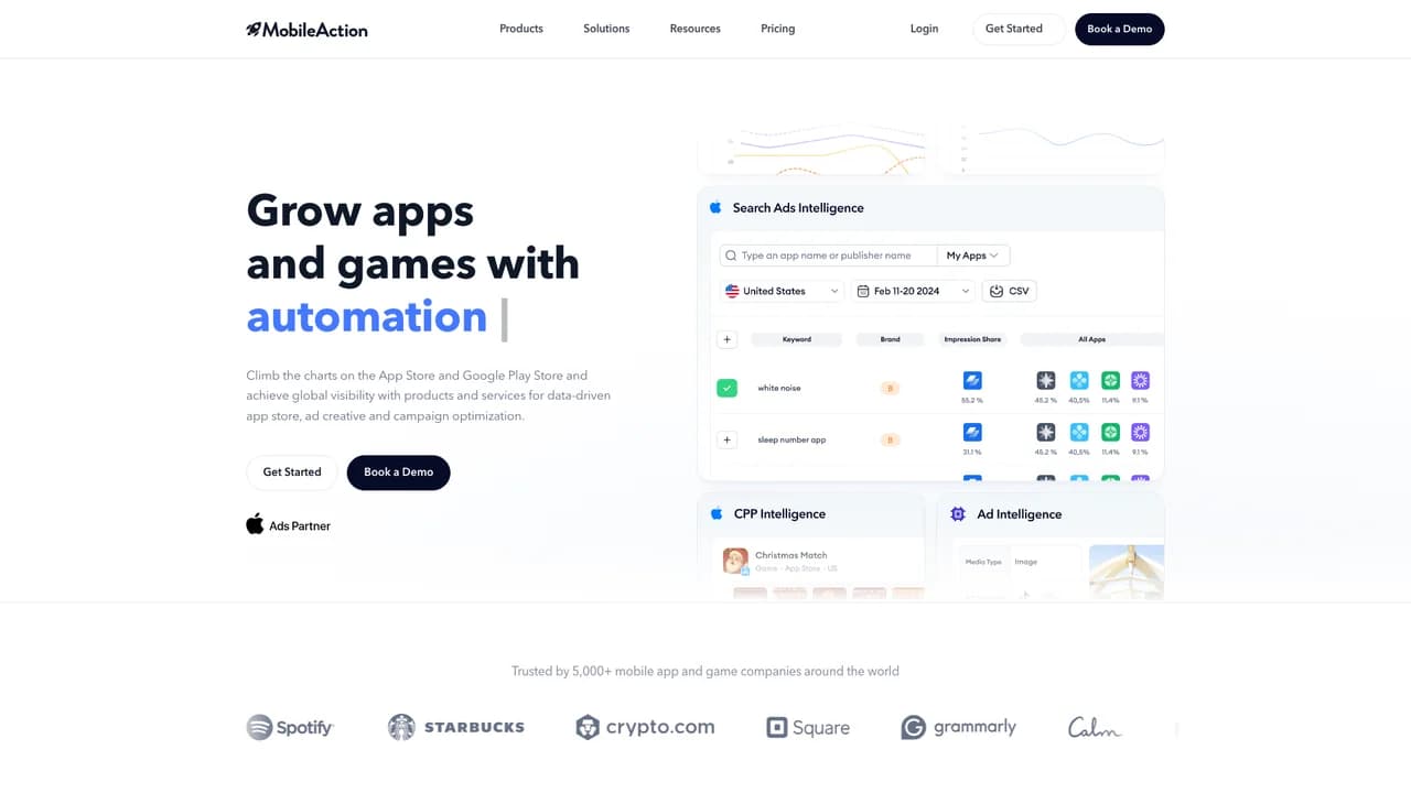 mobileaction screenshot