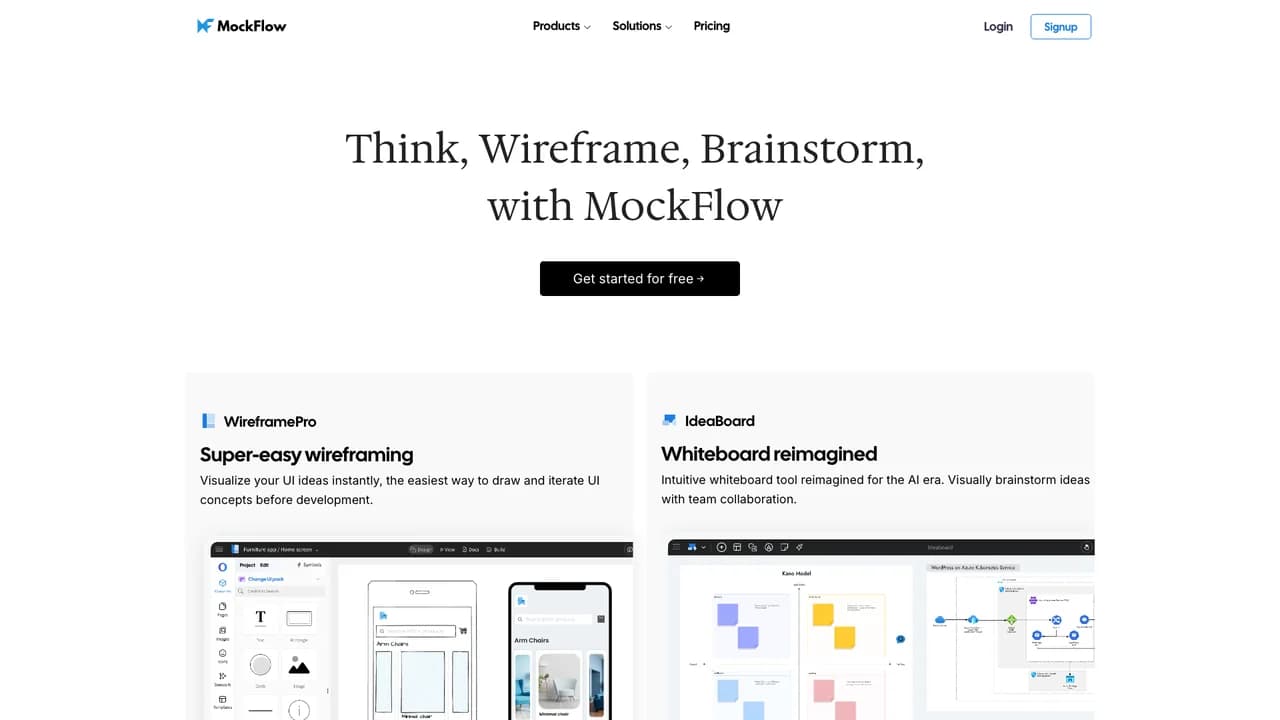 mockflow screenshot