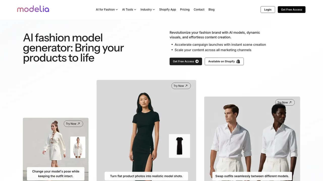 modelia screenshot