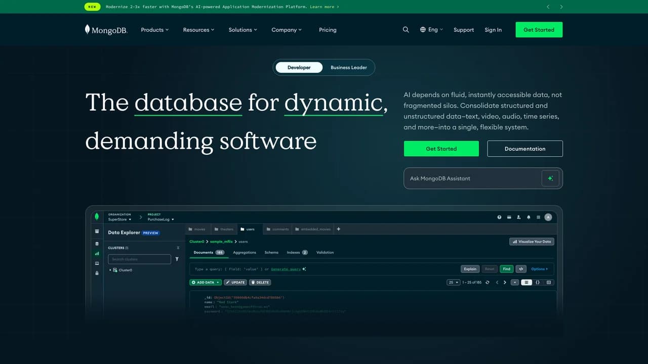 mongodb screenshot