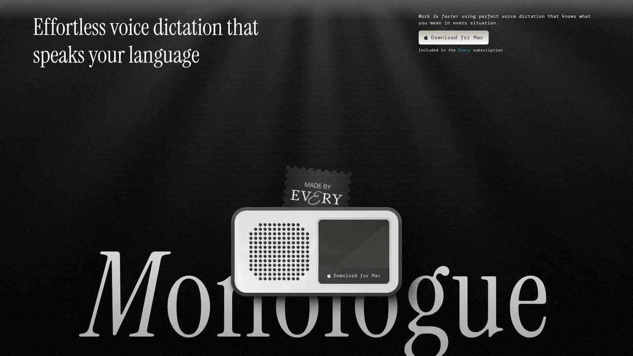 monologue screenshot