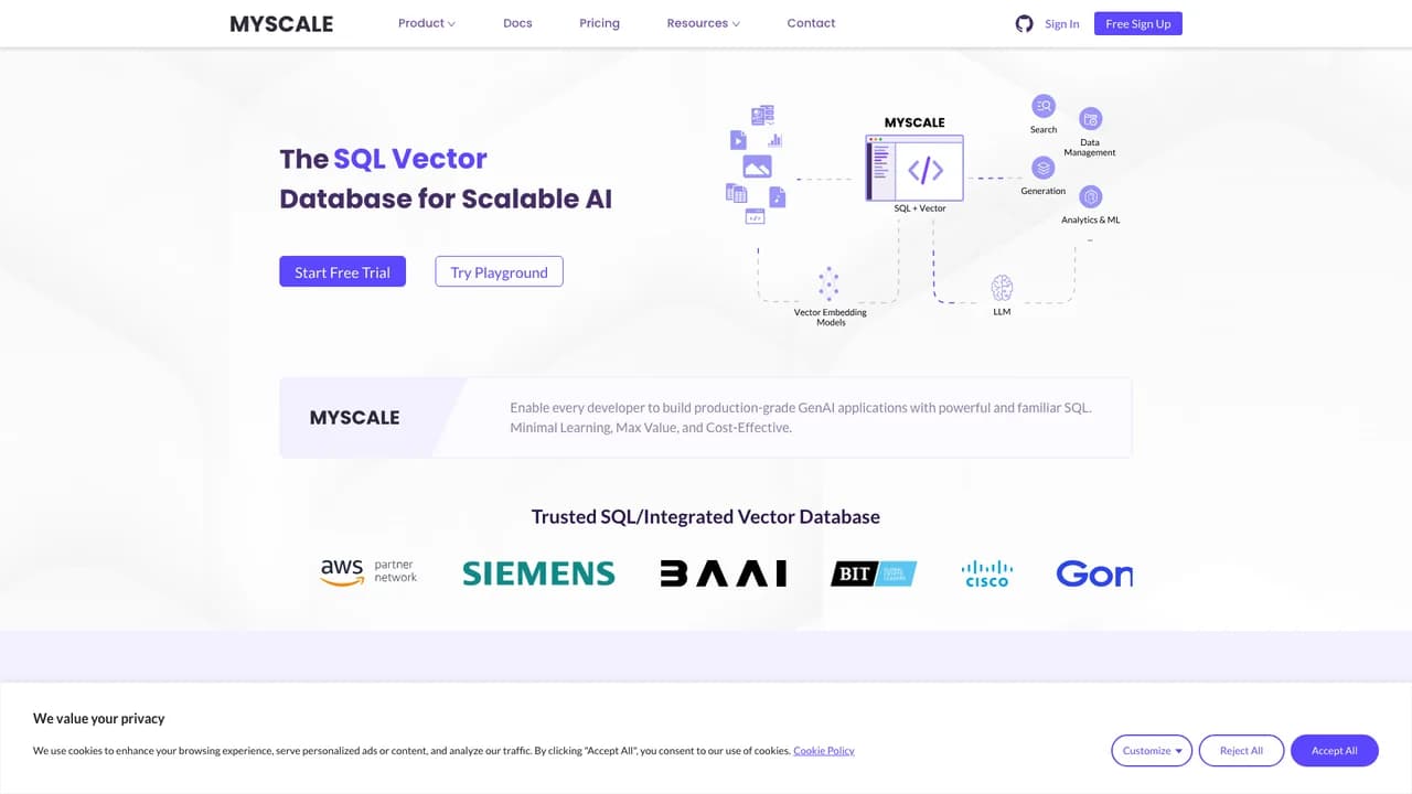 myscale screenshot
