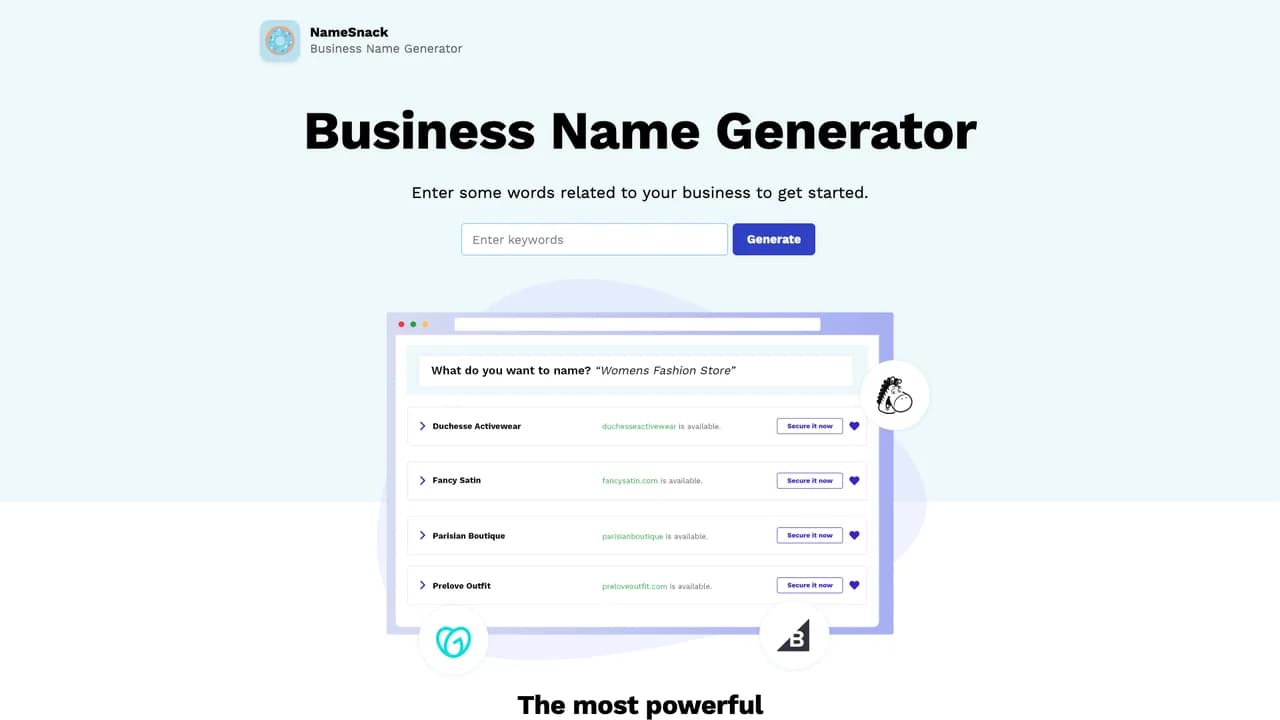 namesnack screenshot