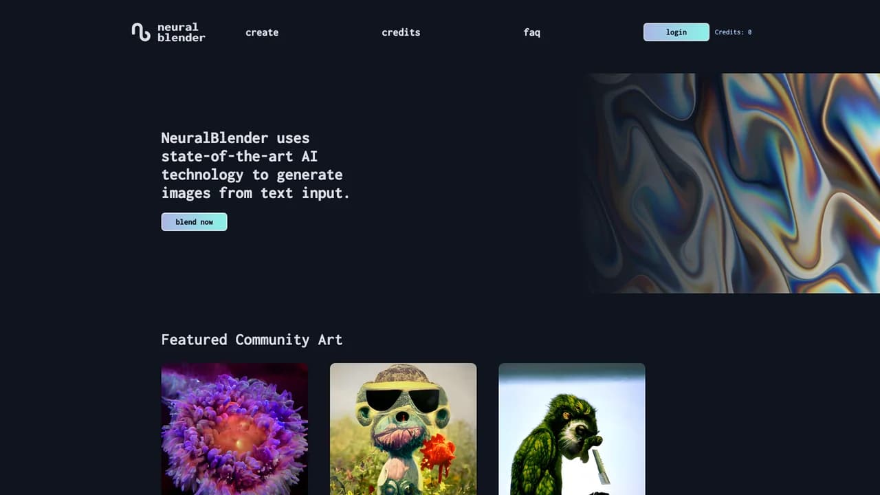 neuralblender screenshot
