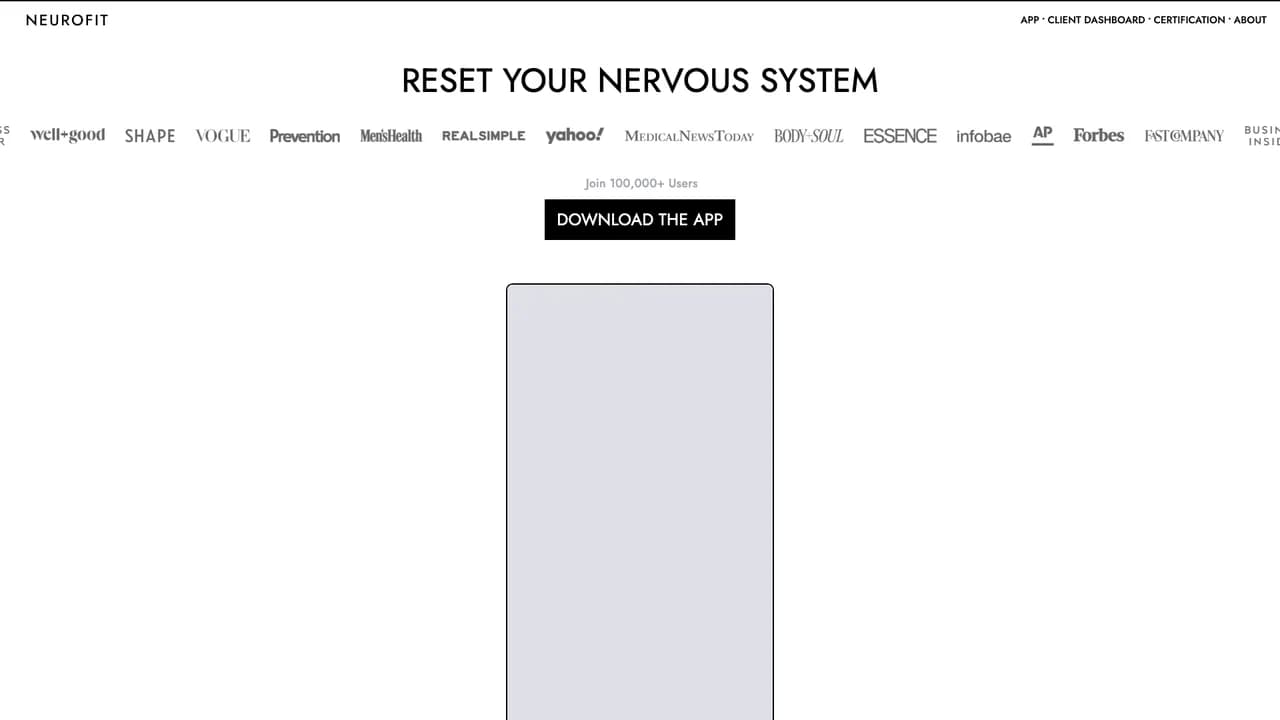 neurofit screenshot